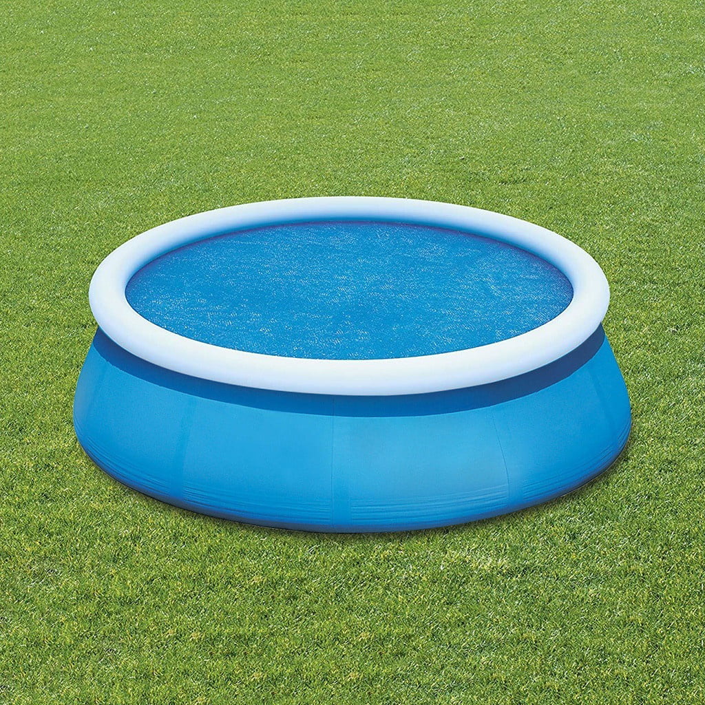 Round Pool Solar Cover 10 ft Easy Set and Frame Pools Dustproof Swimming Pools Solar Heat