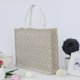 thumbnail image 1 of Bolso de Compras de Yute de Arpillera Impereable Bolso de Totalizador de Regalos Decoración de Banquete de Boda DIY Macarena Bolso de las mujeres, 1 of 8