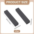 thumbnail image 2 of Calligraphy Paper Weights 1 Pair Chinese Calligraphy Paperweight Black Rectangle Gemstone Paperweight Tool, 2 of 5