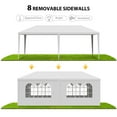 thumbnail image 5 of SAZYY Outdoor White Waterproof Gazebo Canopy Tent with Removable Sidewalls Windows Heavy Duty Tent for Party Wedding Events Beach BBQ, 5 of 9