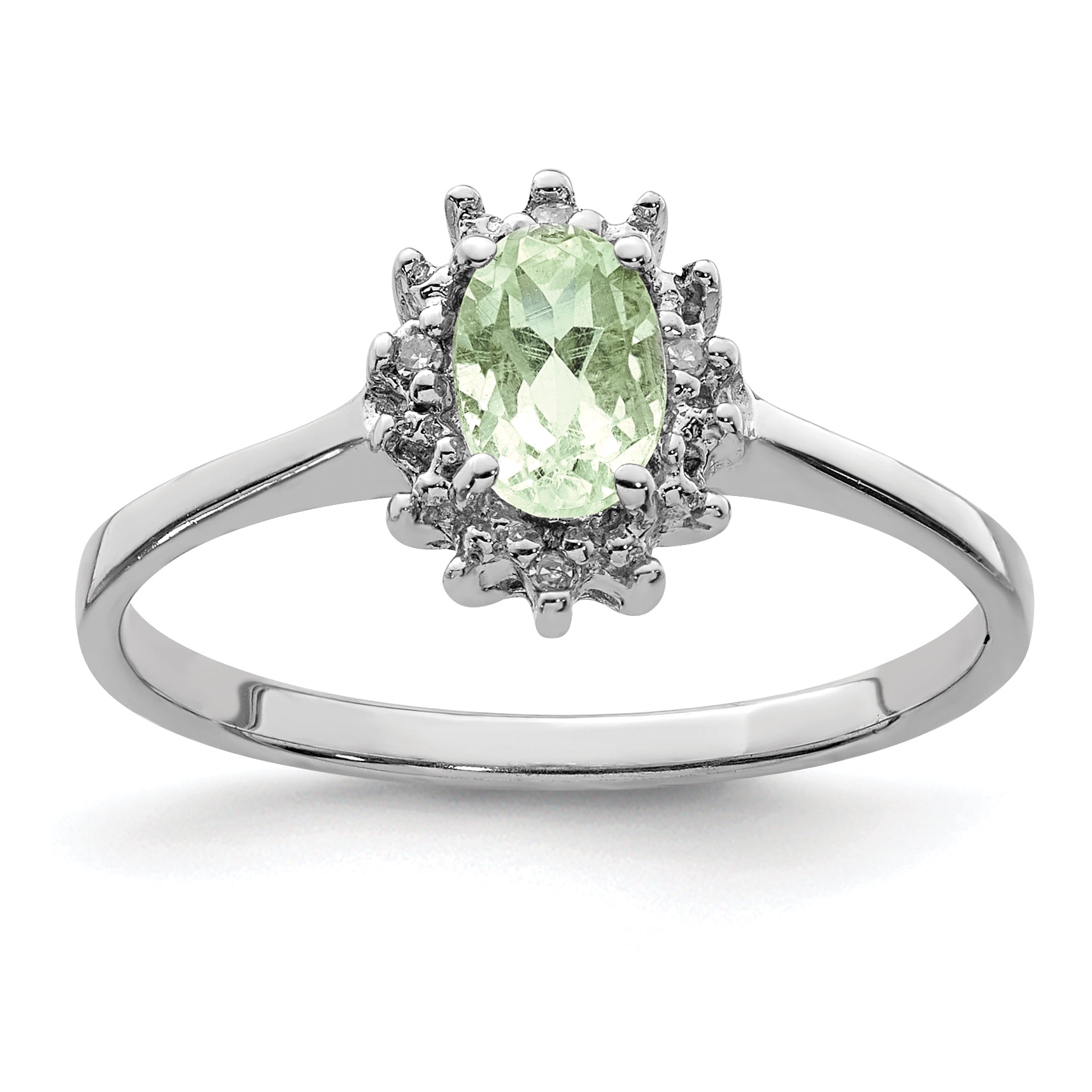 925 Sterling Silver Oval Diamond Green Quartz Band Ring Size 7.00 Gemstone Fine Jewelry For Women Gifts For Her 925 Sterling Silver Oval Diamond Green Quartz Band Ring Size 7.00 Gemstone Fine Jewelry For Women Gifts For Her