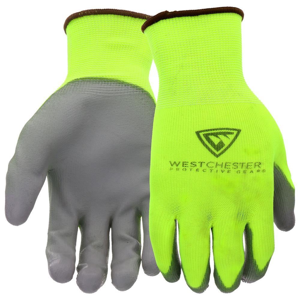 1 Pair Hi Vis Yellow High Quality Mobile Touch Screen Gloves Multi Purpose Use 