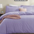 thumbnail image 3 of Virtu Luxury 3-Piece Duvet Bedding Set, Lavender, 3 of 10