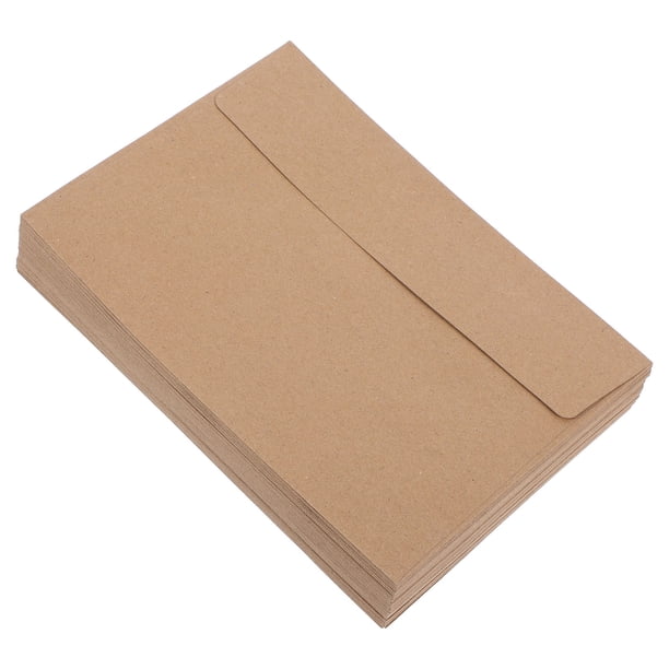WHAMVOX 50Ud Sobres De Papel Kraft Para Invitaciones Con Autoadhesivo Color Marrón Claro