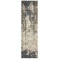 thumbnail image 1 of LR Resources MATRI81191SSB2175 2 ft. 1 in. x 7 ft. 5 in. Matrix Rectangle Runner Rug, Stone & Silver Blue, 1 of 1