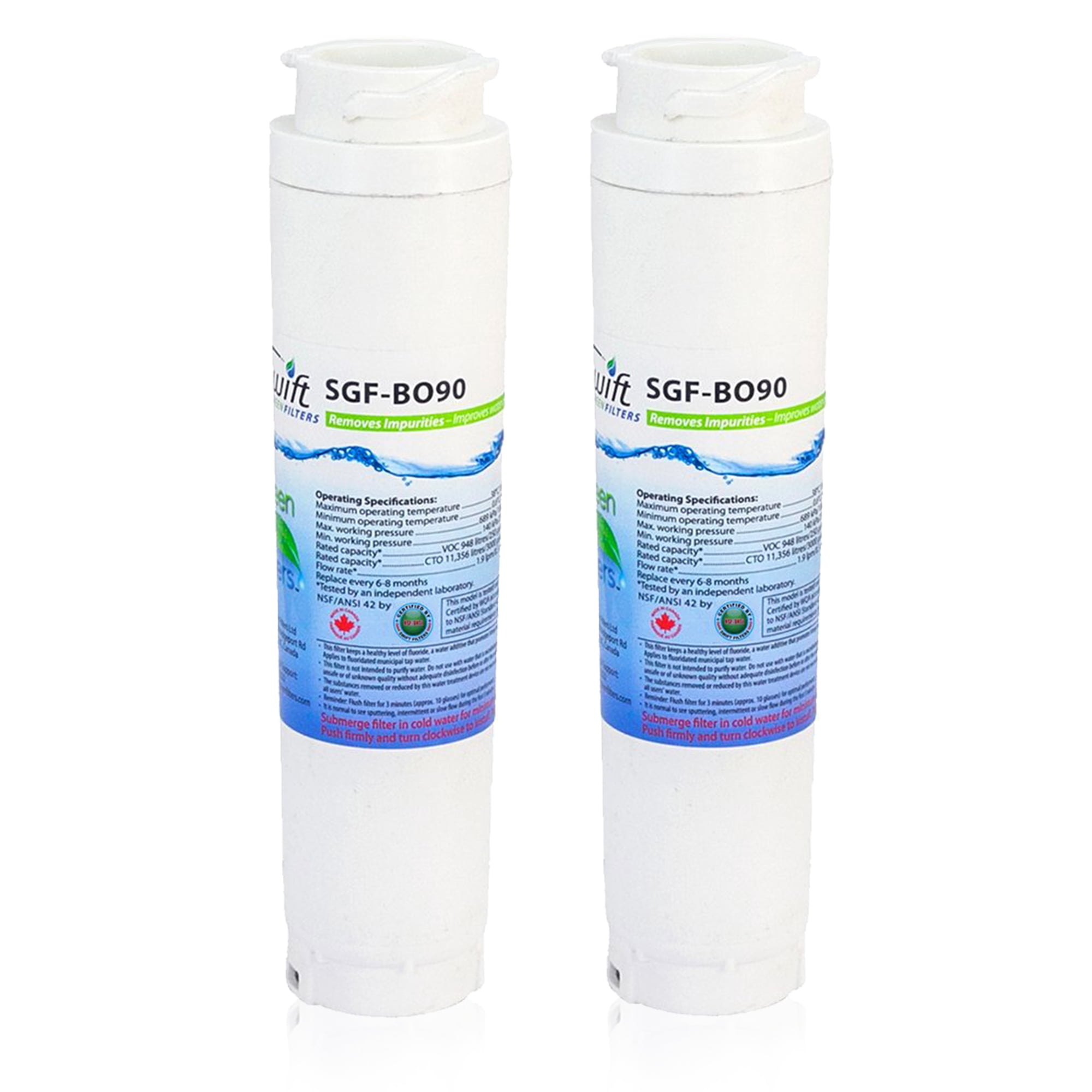 Swift Green Filters SGF-BO90 Replacement for Bosch 644845 Refrigerators Water Filters(Pack of 3)