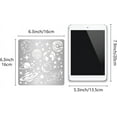 thumbnail image 7 of 6.3 Inch Planet Pattern Metal Stencils Square Stars Stencil Decoration Universe Space Reusable Template Stainless Steel for Painting on Wood Burning Pyrography Engraving Cloth DIY, 7 of 7