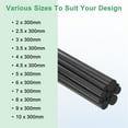 thumbnail image 7 of Uxcell 5-Pack Carbon Fiber Rods, 300mm Length 2mm Dia Carbon Fiber Solid Matte Pole for RC Airplane/DIY Craft/Scale Model [11.81 x 0.07IN], 7 of 7