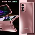 thumbnail image 6 of Compatible Rose Gold Samsung Galaxy Z Fold 2 Case with Hinge Protection,Luxury Shockproof Plating Protective Phone Case for Samsung Z Fold 2 Case,Galaxy Z Fold 2 Phone Case with Screen Protector, 6 of 14