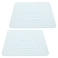 thumbnail image 4 of CTIRCHIU Kitchen Hot Plate Mats Non-Slip Silicone Pad 2Pcs for Friends in Sky-Blue 11.40x9.04in, 4 of 8