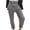 Dark Gray-01, variant on REALiKUN Wide Leg Denim Pants for Women Elastic Waist Pants Solid Color Button Pant Summer Casual Pants Dressy Comfy Pants