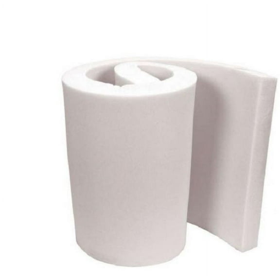 Mybecca White Upholstery Foam Cushion Medium Density (Seat Replacement, Sheet, Padding), 5" H X 24"W x 72" L