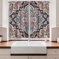thumbnail image 2 of Ambesonne Ethnic Kitchen Curtains, Vintage Boho Art, 55"x39", Multicolor, 2 of 3