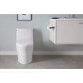 thumbnail image 3 of KOHLER Veil One-Piece Skirted Toilet, Dual Flush, Elongated Bowl, Skirted Trapway, White, Slow Close Seat, Seat Included, K-1381-0, 3 of 4