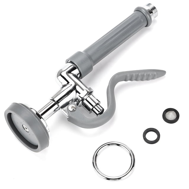TCEUMIK Vaporisateur de Pré-Rinçage avec Valve de Pulvérisation Rétractable et Poignée Kit de Remplacement pour Robinets d'Évier Industriel de Restaurant Commercial 1,42 GPM