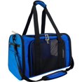 thumbnail image 2 of Airline Approved Soft Sided Pet Carrier by Mr. Peanut's, 17.5X11X11" Travel Tote with Soft Padded Bedding With Strong 1/4" Wood Base, Seatbelt & Luggage Attachment, Perfect for Cats and Small Dogs, 2 of 6
