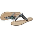 thumbnail image 6 of Ataiwee Women's Flat Slide Sandals - Comfortable Cute Summer Flops., 6 of 6