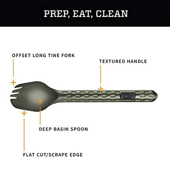 Gerber Devour Multi-Fork, Camp Eating Tool, Flat Sage