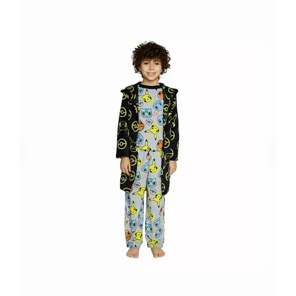 Character Boys 3-Piece Robe & Pajama Set (Small)