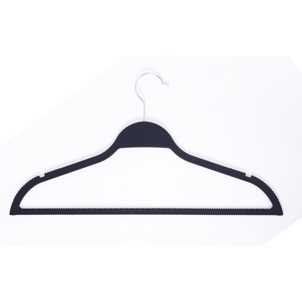 HDX Black Extra Non Slip Rubber Coated Suit Hanger (30 Pack) Walmart