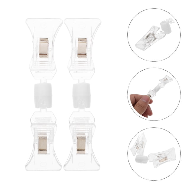 FOLOYORI 8Ud Clips Transparent Para Sostener Etiquetas De Precios En Exhibidores