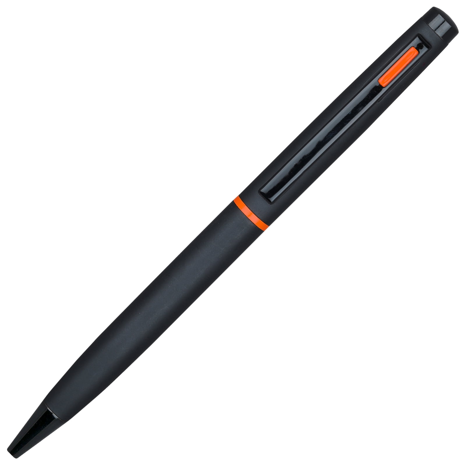 4G Ball Pen - Matt Black with Orange Accents with Single Gift Box Maple