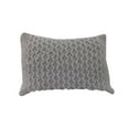 thumbnail image 2 of A&B Home Cotton Knit Throw Pillow, Tan, 14 by 20-Inch, 2 of 2
