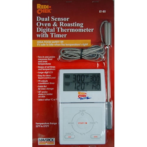 Maverick Two-In-One Oven and Roasting Digital Thermometer with Timer