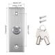 thumbnail image 2 of Interruptor de llave de encendido y apagado, cerradura de puerta de salida, liberación de puerta SPST para control de acceso con 2 llaves, 2 of 3