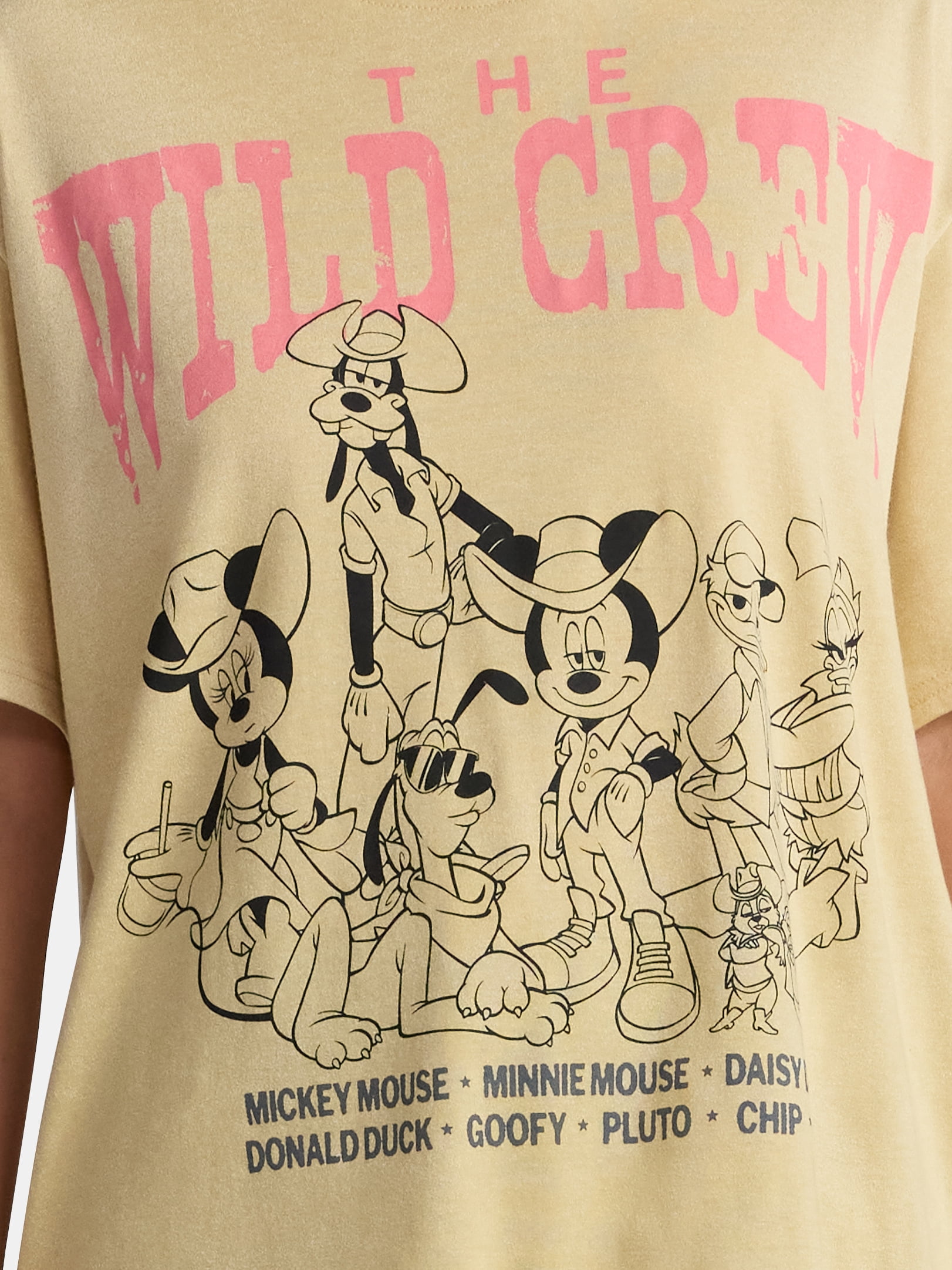 Disney Women's Mickey and Friends Graphic T-Shirt with Short Sleeves, Sizes XXS-2XL