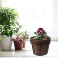thumbnail image 4 of SKISUNO 1Pack Patio Container Rustic Wood Flowerpot Coffee Gardeners, 4 of 8