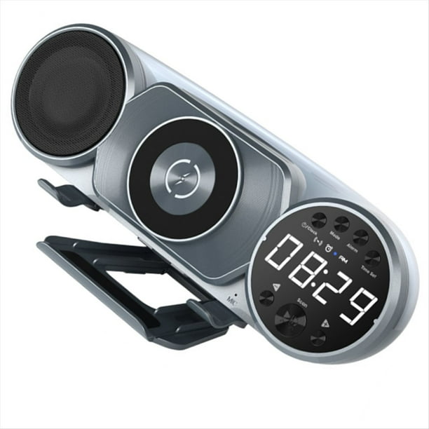 Altavoz Bluetooth de Carga Inalámbrica, Radio FM, TF, AUX, USB