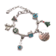 thumbnail image 1 of Pulsera navideña con dijes de Papá Noel, precioso colgante de metal para mujeres, niñas, niños y hombres, 1 of 5