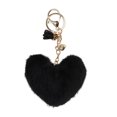 thumbnail image 1 of Ofertas Únicas 1 Pc Charm de Bolso de Corazón con Borlas Accesorios de Bolsa Negro, 1 of 5