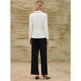 thumbnail image 5 of DARING DIVA Women's Double Breasted Blazer Business Suit Jacket XL White, 5 of 6
