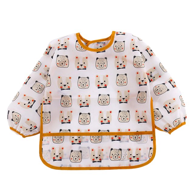Painting Apron with Pockets Sleeveless Smocks for Child 2-7 Years
