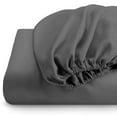 thumbnail image 3 of Fitted Sheet + Pillowcase Set, Microfiber, Wrinkle Resistant, Twin, Grey, 3 of 8