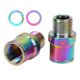 thumbnail image 5 of Nimomo Extensor de Pedal de Bicicleta de 20mm, adaptadores de Pedales de Ciclismo de aleación de Titanio, espaciadores de Pedal, husillo extendido para Bicicleta de montaña(Vistoso), 5 of 5