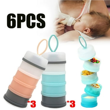 MOQIN Baby Formula Dispenser On The Go, Non-Spill Rotating Formula Container To Go Milk Powder Kids Snack Container For Kids Toddler Travel Outdoor