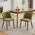 thumbnail image 4 of OUTGOODS Set of 4/6 Modern Dining Chairs, Linen Upholstered, Wood Legs, 4 of 8
