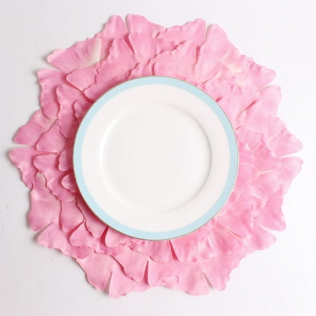 

GadgetVLot 4 pcs 38CM Ginkgo Leaf Handmade INS Home Nordic Simple Flower Placemat