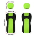 thumbnail image 6 of Unique Bargains Universal Black Green Front Car Seat Cover Kit Flat Cloth Fabric Seat Protector Pad for Car Truck SUV, 6 of 6