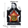 thumbnail image 3 of KNFATEQVEDG Made in Canada Halloween Wraith Festival Inflatable Aluminum Foil Balloon with Messenger Terrifying Design Terrifying Atmosphere Fun Atmosphere Large Decorative Balloon, 3 of 7