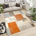 thumbnail image 2 of Nordic Style Area Rugs, Abstract Geometric Oil Painting Floor Carpet, Modern Washable Non-Slip Soft Comfortable Rug for Hallway Living Room Kitchen Office Home Decor Mats 2ft x 3ft, 2 of 5