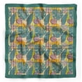 thumbnail image 3 of Bimba Womens Rectangular Printed Cotton Voile Scarf Neck Head Wrap-40 x 40 Inches, 3 of 7