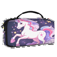 thumbnail image 2 of Herdesigns Purple Unicorn Carrying Case for Nintendo Switch 2 with 20 Game Card Slots, Portable Travel Carry Case for Accessories and Console, 2 of 8