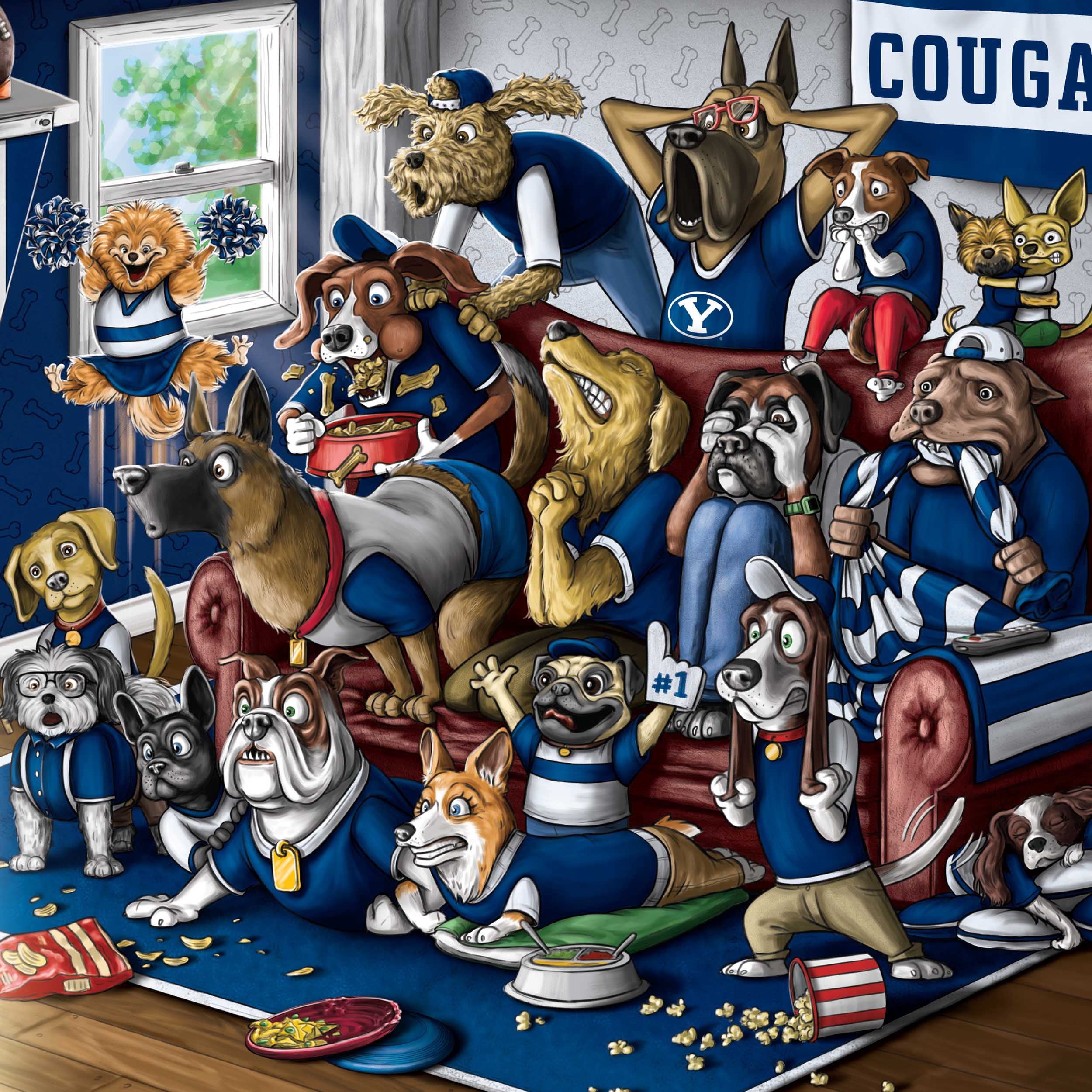 YouTheFan NCAA BYU Cougars Purebred Fans Wall Art