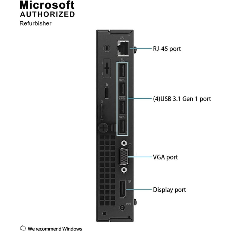 HP EliteDesk 800 G1 Tiny Computer Micro Tower PC, Intel Core i5-4590T, 8GB  Ram, 256 GB SSD, WiFi, Windows 10 Pro (Renewed)