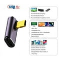 thumbnail image 7 of CY USB4 Type C Male to Female 240W Power 40Gbps Data 8K Video Adapter Low Profile Left Right Angled for NS Phone Laptop, 7 of 7