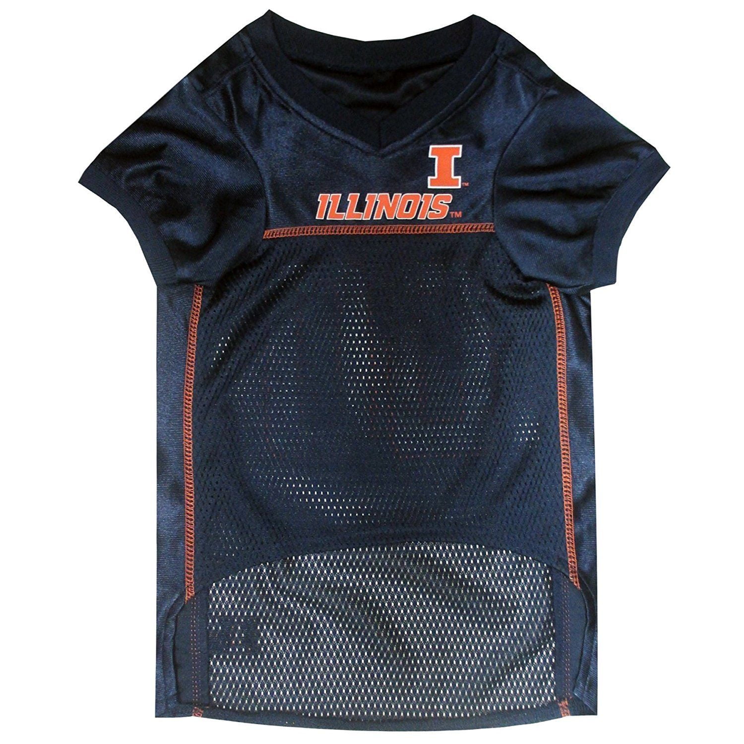 Pets First Collegiate Illinois Fighting Illini Football/Basketball Mesh Jersey for Pet Dog. available in 40+ Teams - Small
